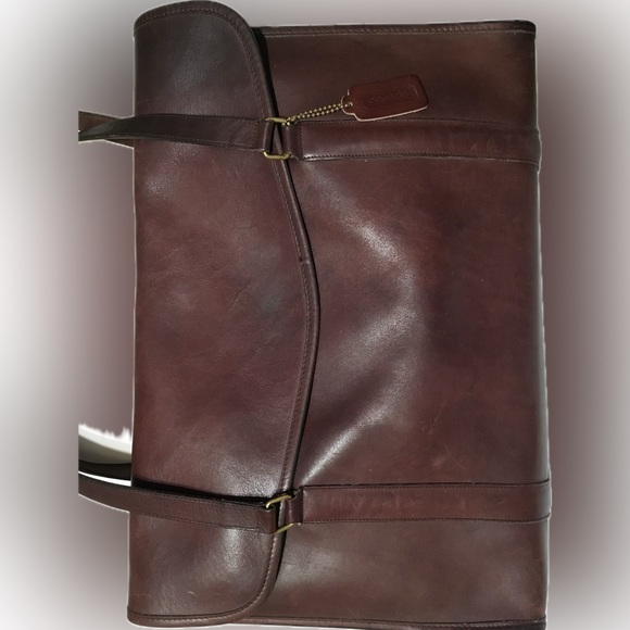 Coach Vintage Leather Envelope Portfolio Briefcase Tote Electronic Bag NYC USA - Picture 3 of 16
